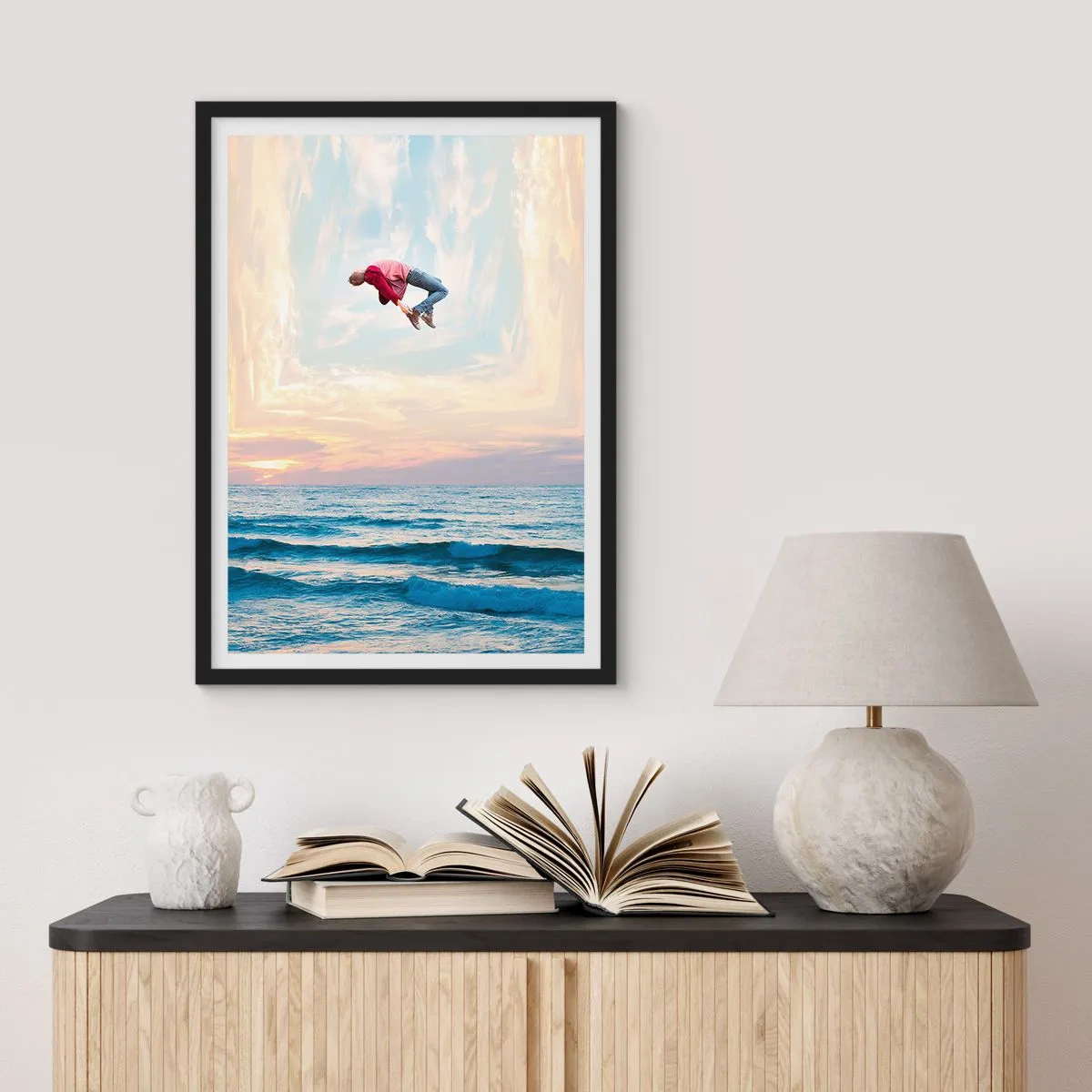 Poster în ramă neagră - Spre o altă dimensiune - 61x91 cm