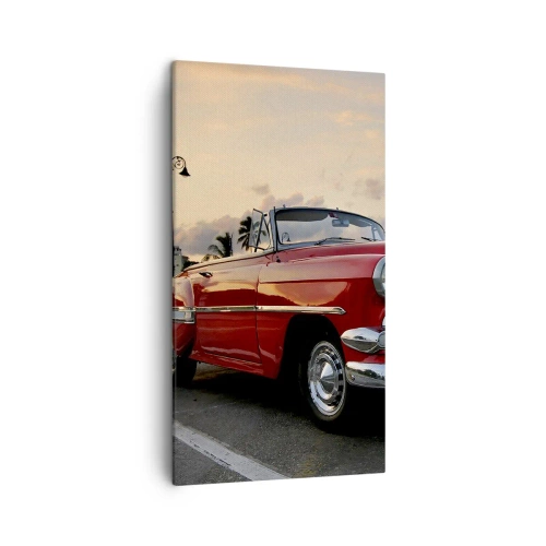 Tablou pe pânză - Căldura roșie a tropicelor - 45x80 cm