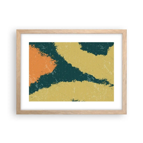Poster în ramă de stejar deschis - Abstracție - în slow motion - 40x30 cm
