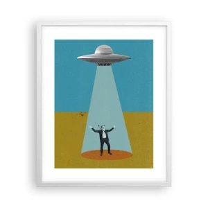 Poster în ramă albă - Întâlnire de gradul III - 40x50 cm