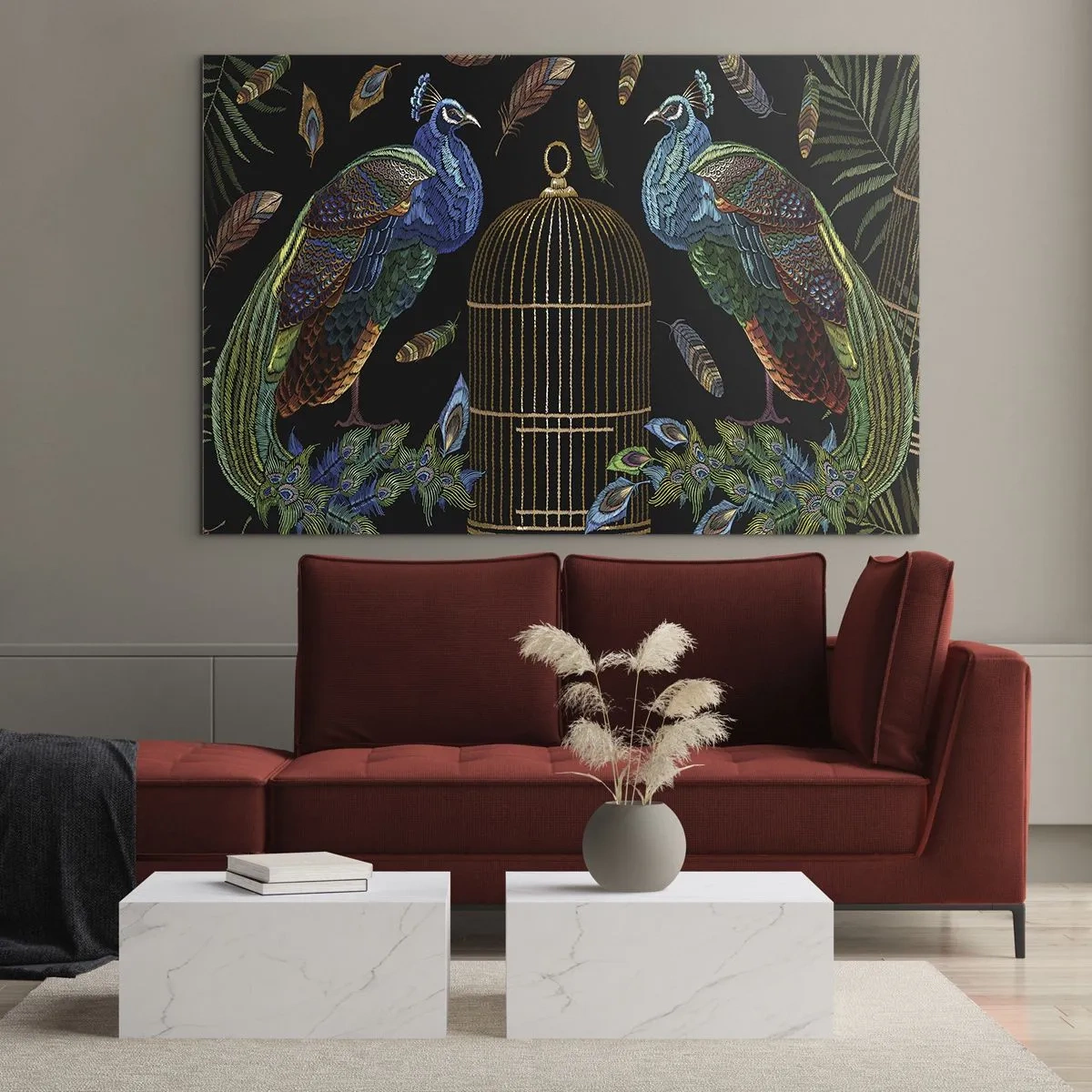 Tablou pe sticlă - În veșmânt regal - 100x70 cm