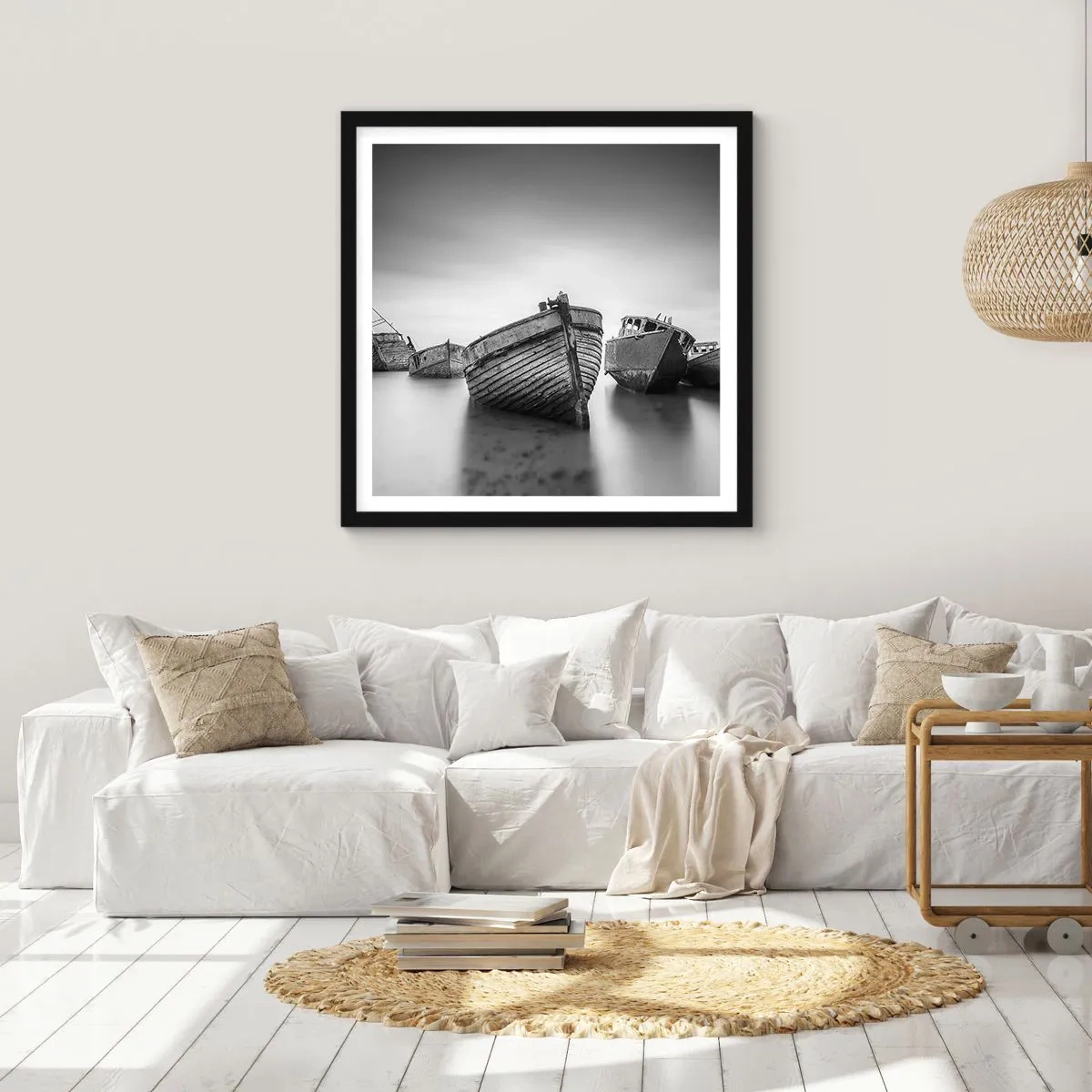 Poster în ramă neagră - Acum sunt doar amintiri... - 40x40 cm