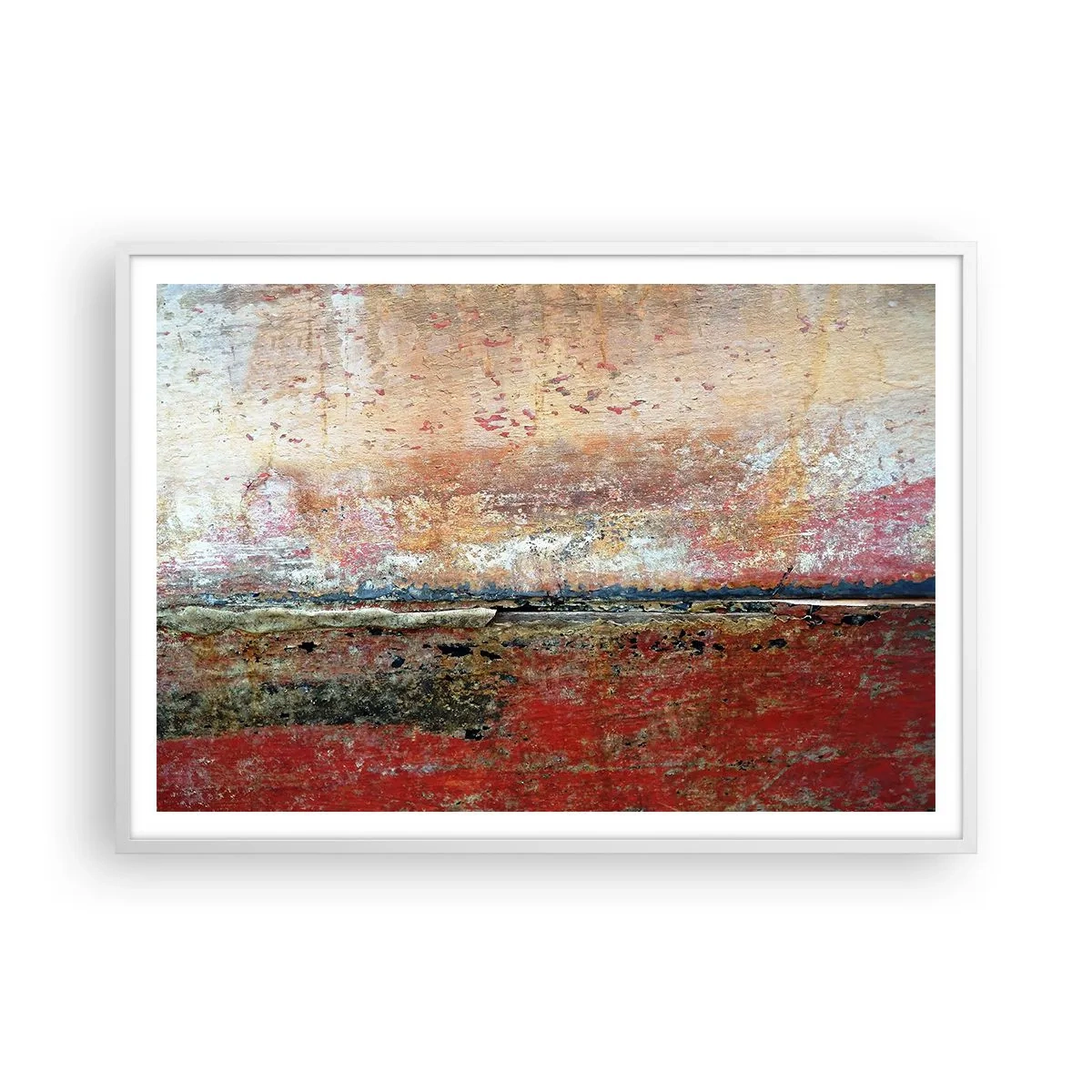 Poster în ramă albă - Oare este marea? - 100x70 cm