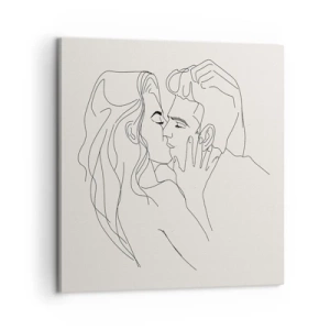 Tablou pe pânză - Încurcați în sentimente - 60x60 cm