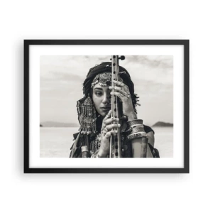 Poster în ramă neagră - Muzica orientală în sine - 50x40 cm