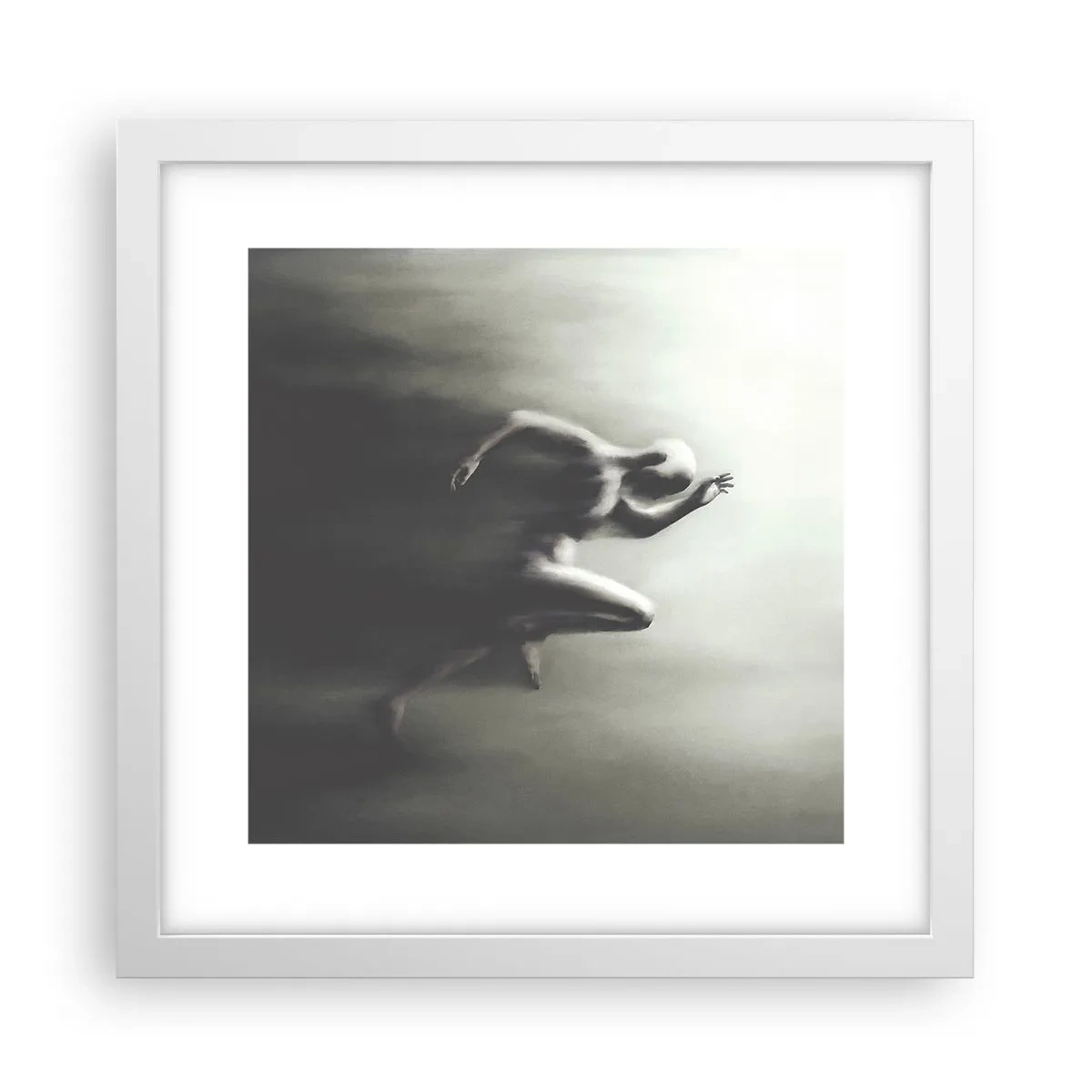 Poster în ramă albă - De neoprit - 30x30 cm