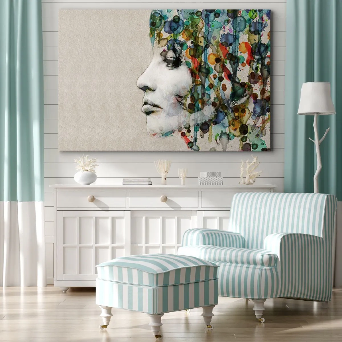 Tablou pe pânză - A ieșit din cenușiu - 120x80 cm