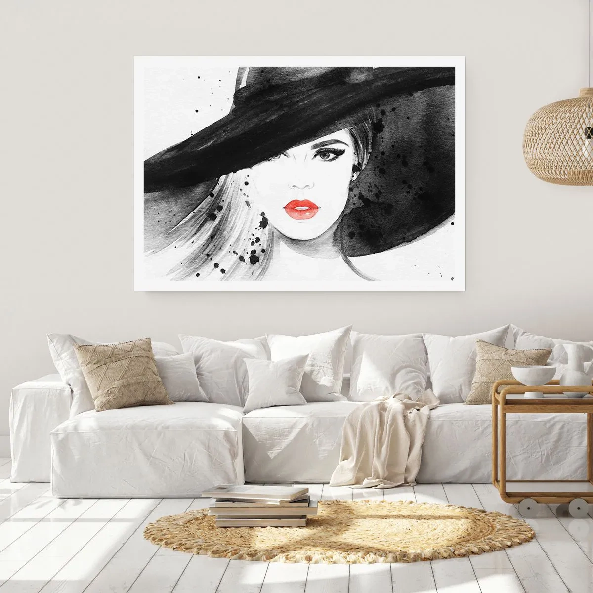 Poster - Doamna în negru - 70x50 cm