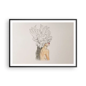 Poster în ramă neagră - Frumusețe încoronată - 100x70 cm