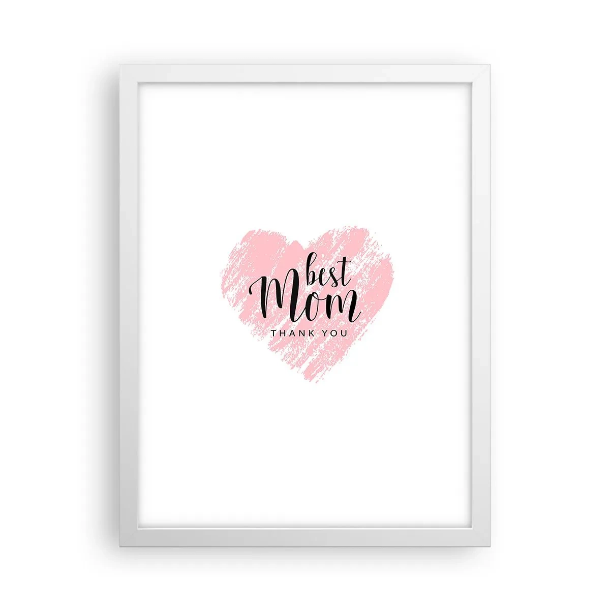 Poster în ramă albă - Întotdeauna la momentul potrivit - 30x40 cm