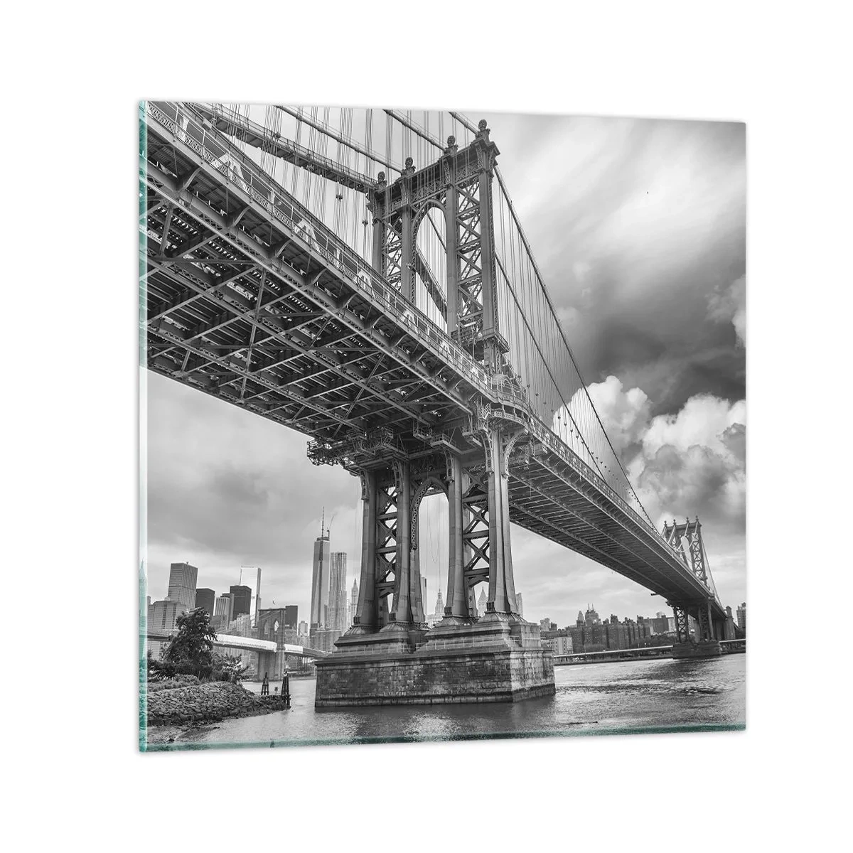 Tablou pe sticlă - Spre inima orașului - 50x50 cm