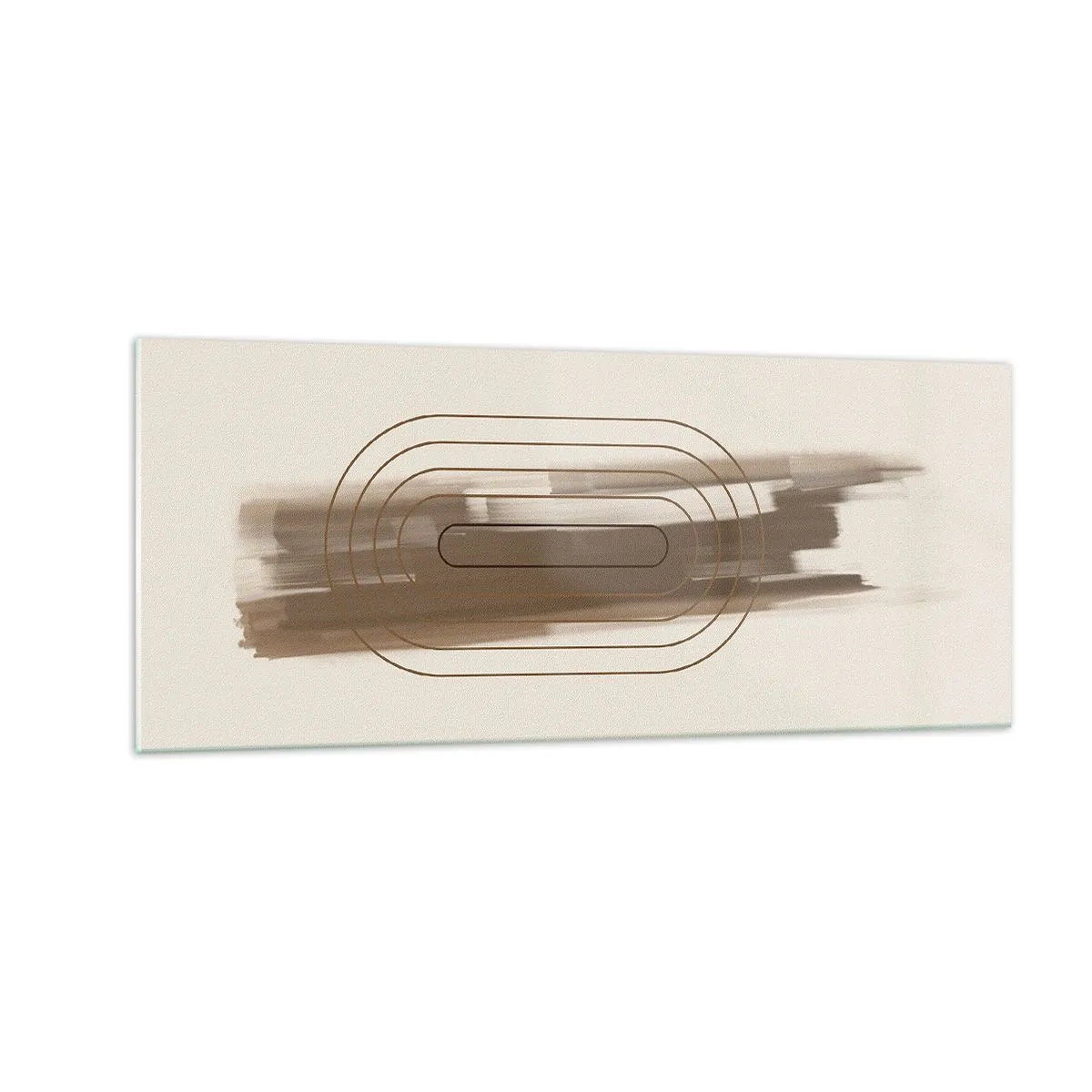 Tablou pe sticlă - O adiere de gri - 100x40 cm