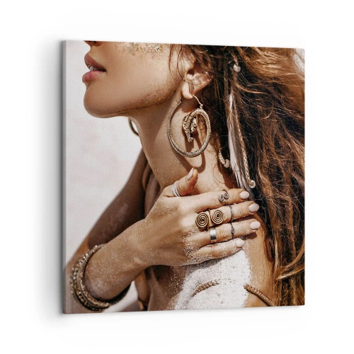 Tablou pe pânză - Regina plajei sălbatice - 50x50 cm