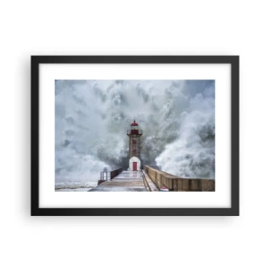 Poster în ramă neagră - Zgomotul apelor, sunetul vântului - 40x30 cm