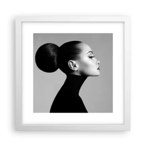 Poster în ramă albă - Nefertiti contemporană - 30x30 cm