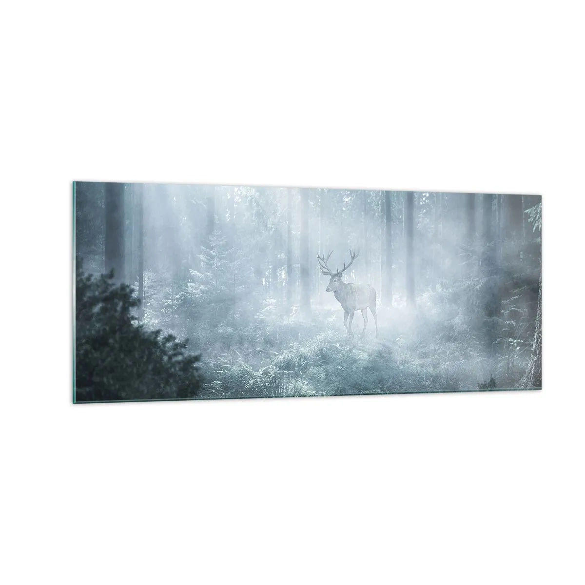 Tablou pe sticlă - Plimbarea de dimineață prin regat - 100x40 cm