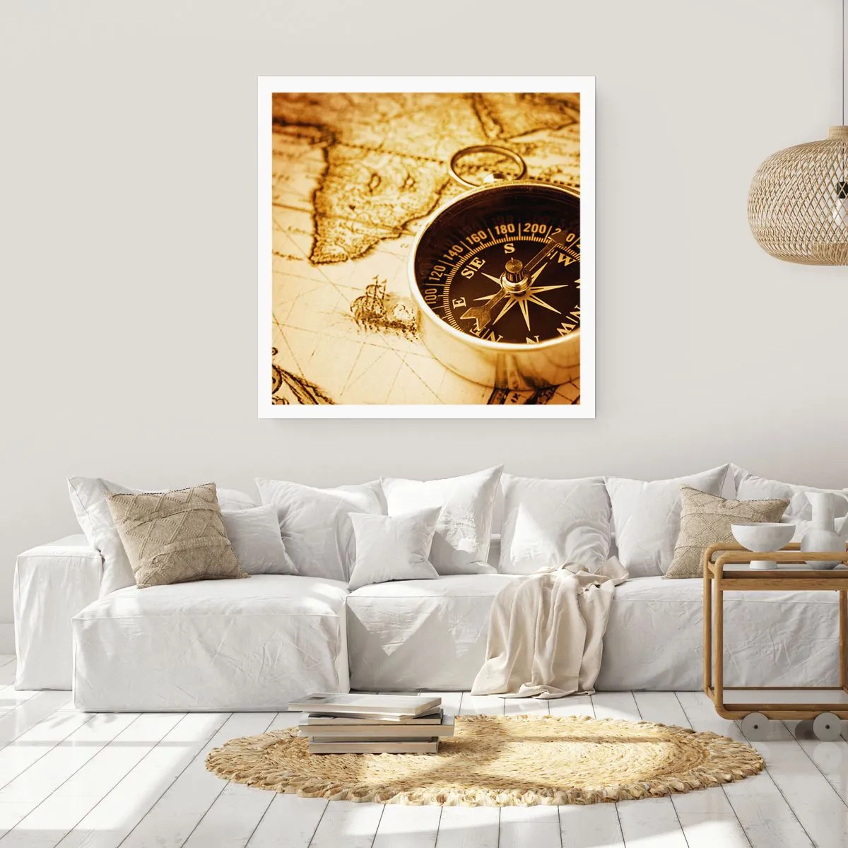 Poster - Est sau vest? - 40x40 cm