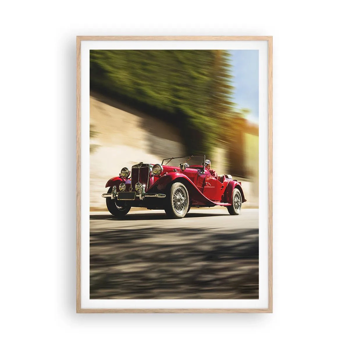 Poster în ramă de stejar deschis - Mai frumoasă decât Nike din Samothrace - 70x100 cm