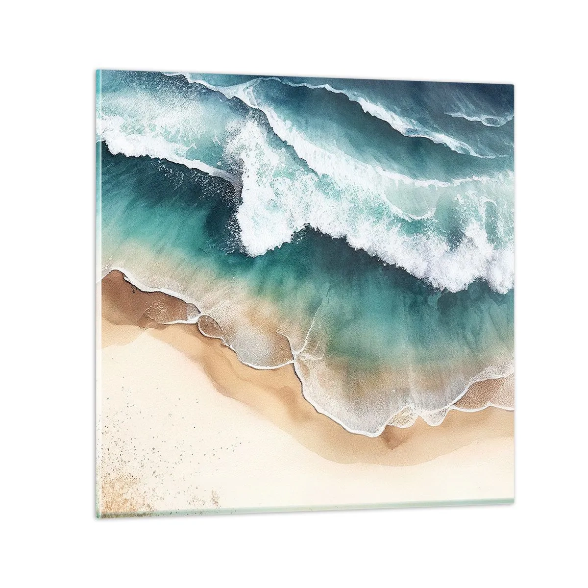 Tablou pe sticlă - Întâlnire eternă - 30x30 cm