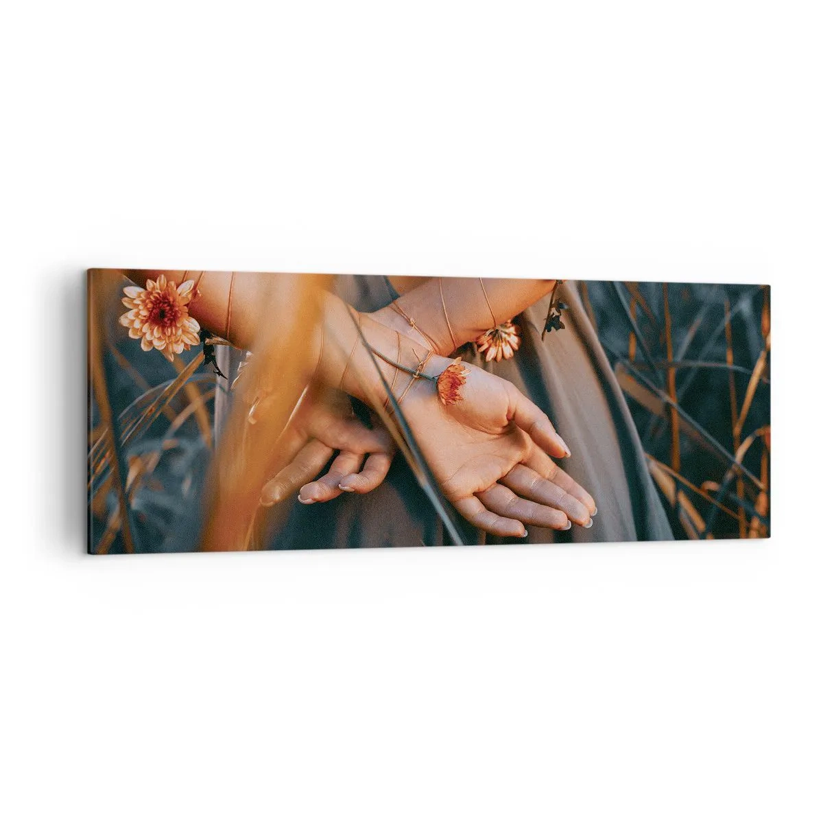 Tablou pe pânză - Legată de natură - 140x50 cm