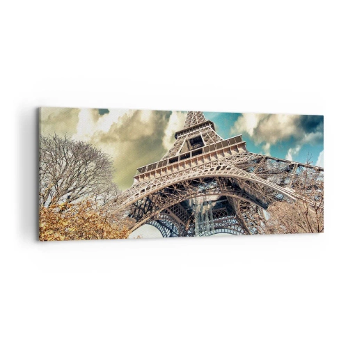 Tablou pe pânză - Și la Paris, în toamna anului .... - 100x40 cm