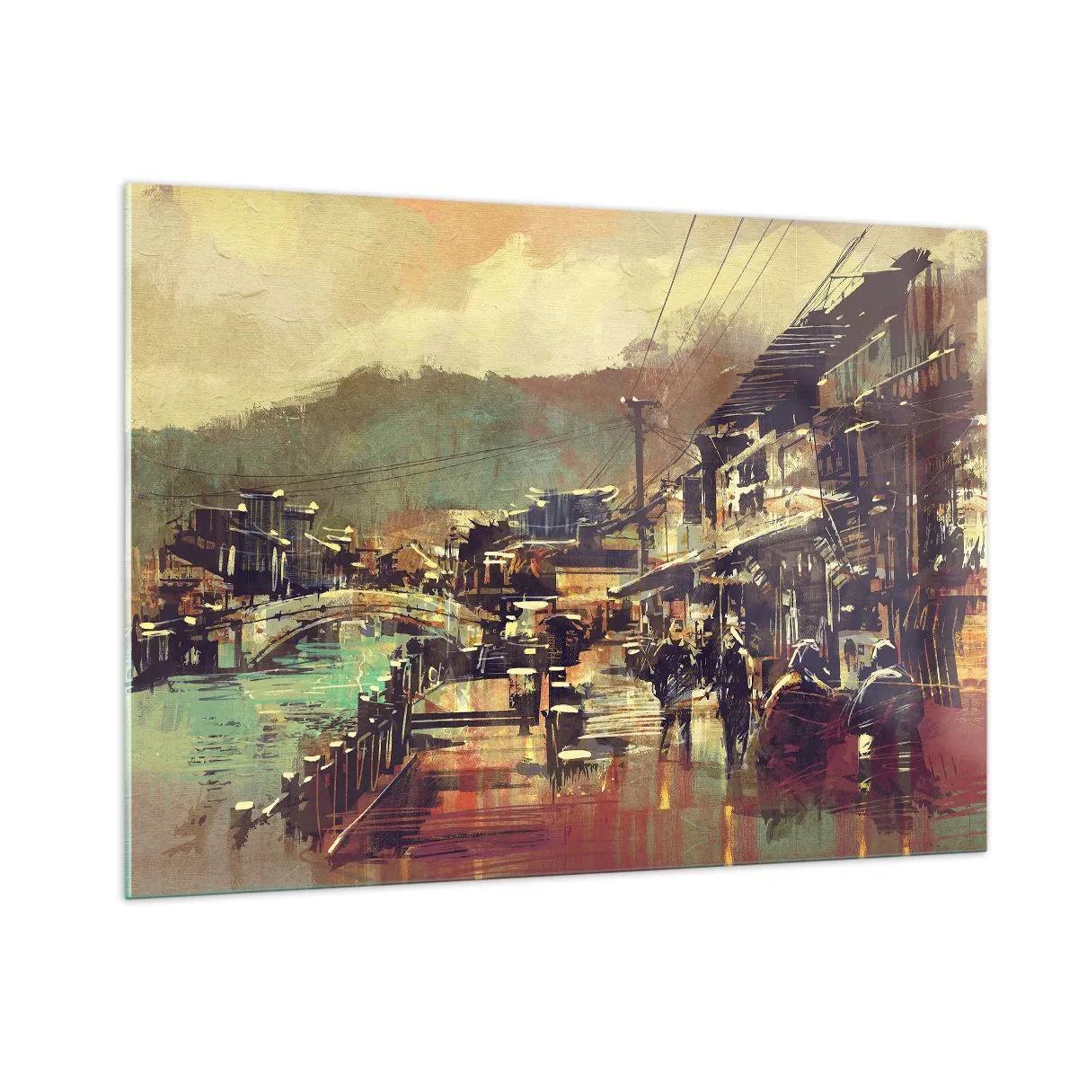 Tablou pe sticlă - Viața ca o bogăție de gri - 100x70 cm