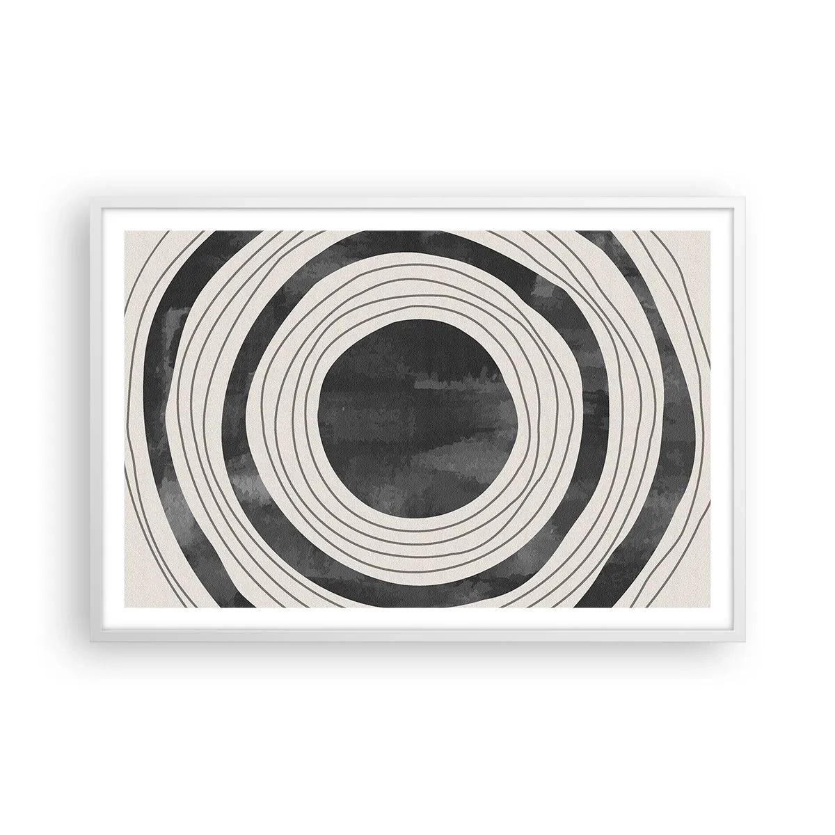 Poster în ramă albă - Direct la subiect - 91x61 cm