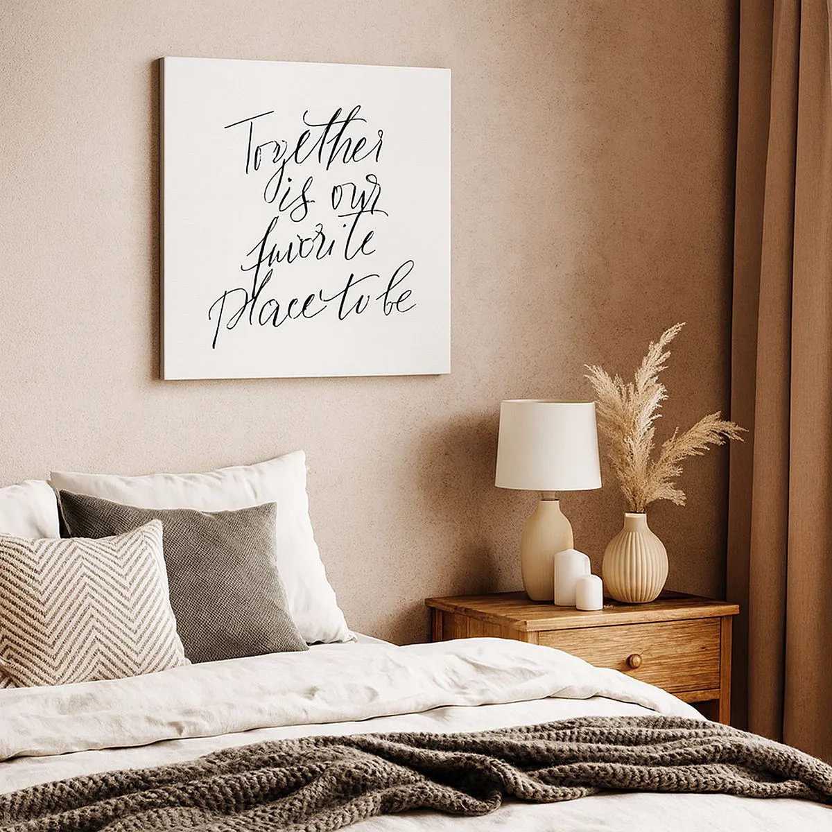 Tablou pe pânză - O simți și tu? - 30x30 cm