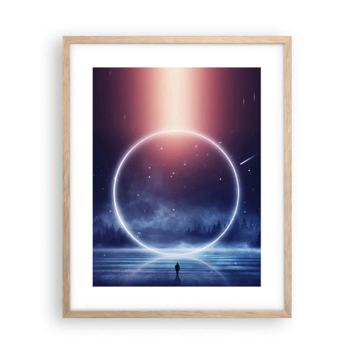 Poster în ramă de stejar deschis - Ei sunt deja aici... - 40x50 cm