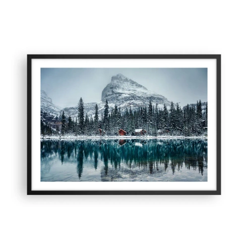 Poster în ramă neagră - Refugiu canadian - 70x50 cm
