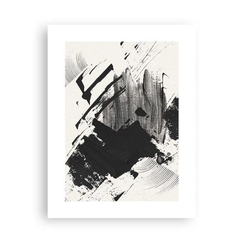 Poster - Abstracție - expresie de negru - 30x40 cm