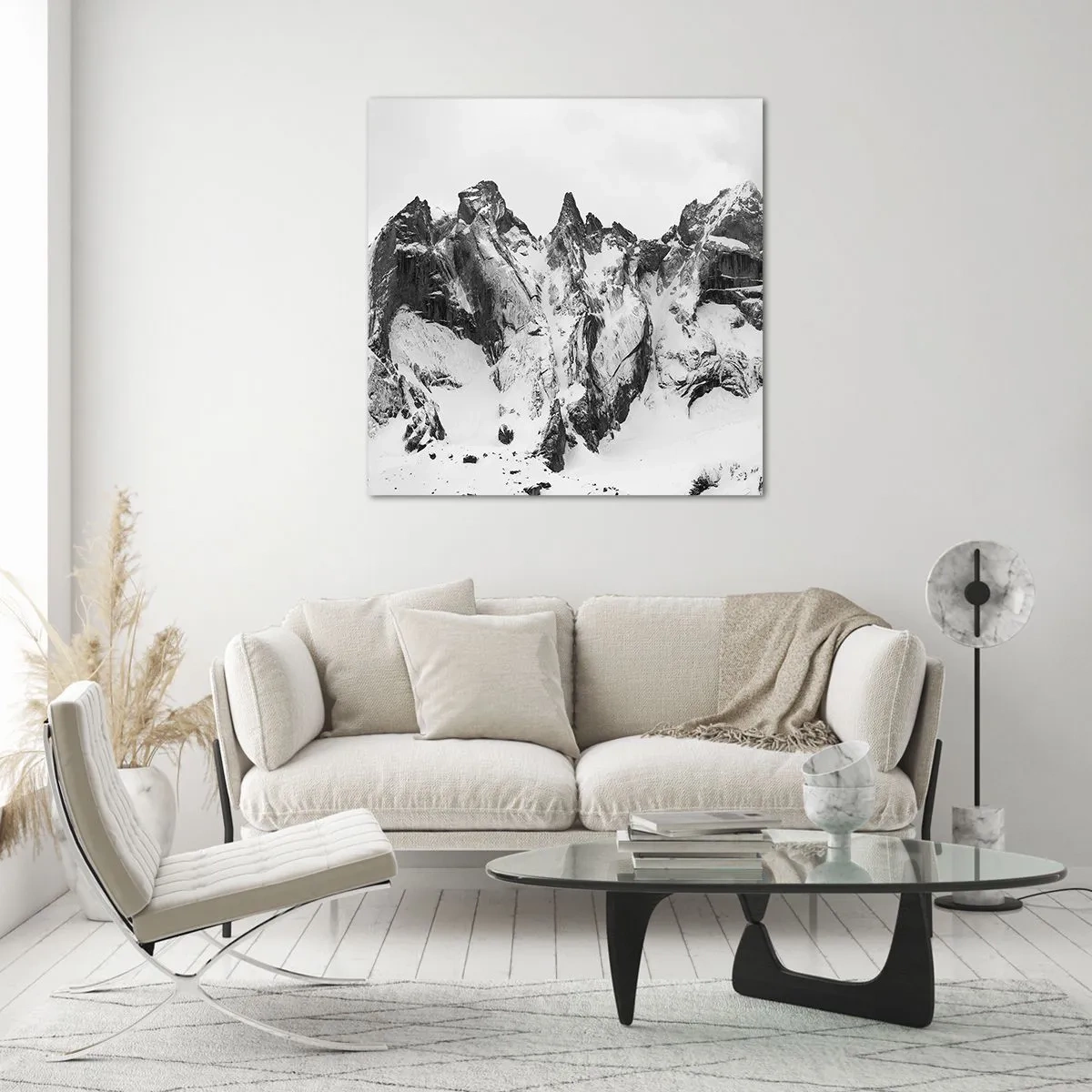 Tablou pe sticlă - Amenințarea crestei de granit - 40x40 cm