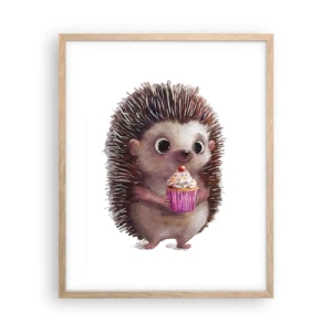 Poster în ramă de stejar deschis - Fiecare zi este o sărbătoare - 40x50 cm