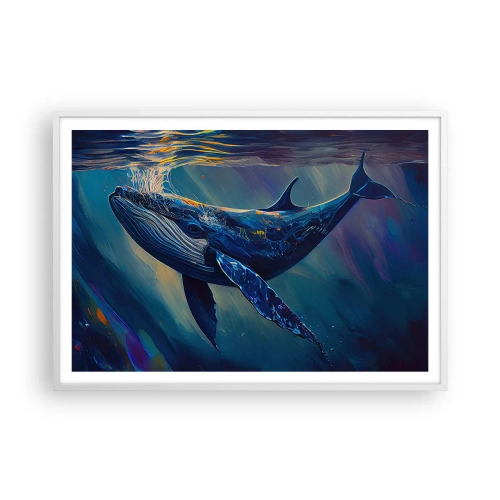 Poster în ramă albă - Bun venit în lumea mea - 100x70 cm