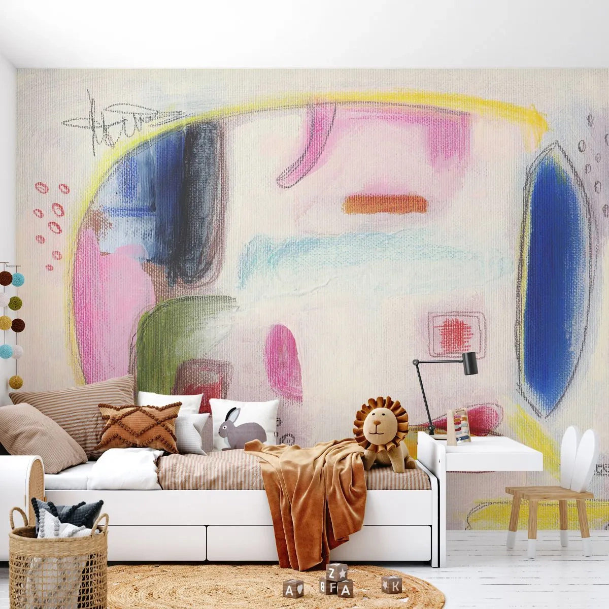 Tapet Standard Eco - Mai mult convexă decât concavă sau plată - Abstracția, Bucată, Elefant - 200x140 cm