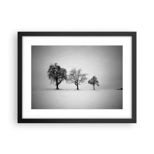 Poster în ramă neagră - La ce visează? - 40x30 cm