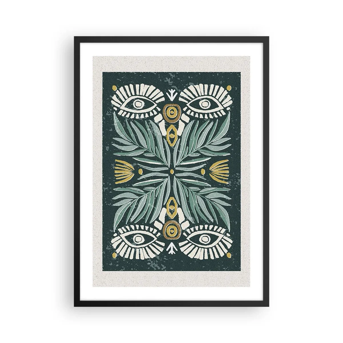 Poster în ramă neagră - Ca un decupaj folcloric - 50x70 cm