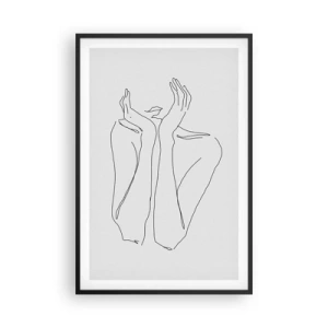 Poster în ramă neagră - La ce visează fetele - 61x91 cm