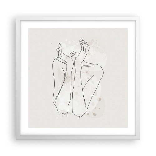 Poster în ramă albă - Un moment pentru vis - 50x50 cm