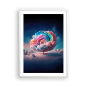 Poster în ramă albă - Visul unui parc de distracții - 50x70 cm