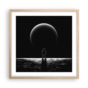 Poster în ramă de stejar deschis - Față în față - 50x50 cm