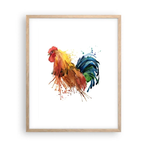 Poster în ramă de stejar deschis - Haina regală, mândria regală - 40x50 cm