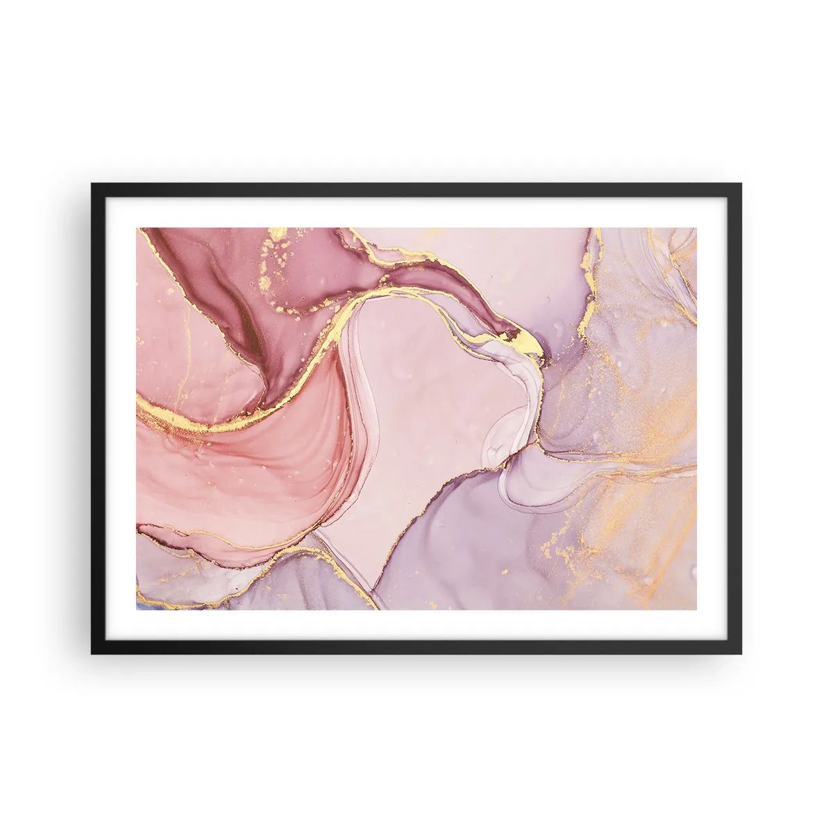 Poster în ramă neagră - O mângâiere de culoare - 70x50 cm