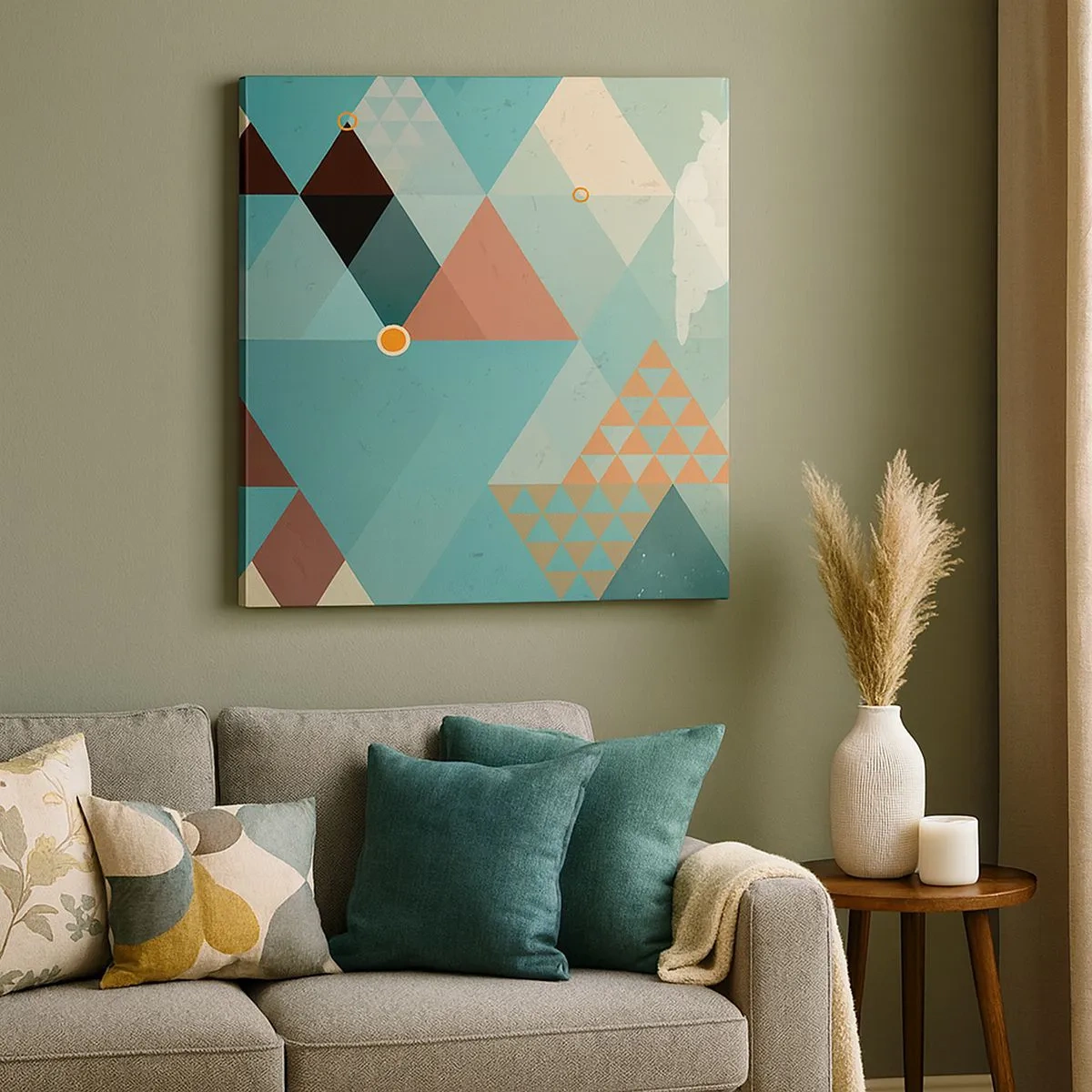 Tablou pe pânză - Unitatea multiplicității, multiplicitatea unității - 30x30 cm