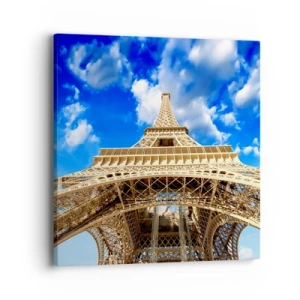 Tablou pe pânză - Atingând cerul și norii - 40x40 cm