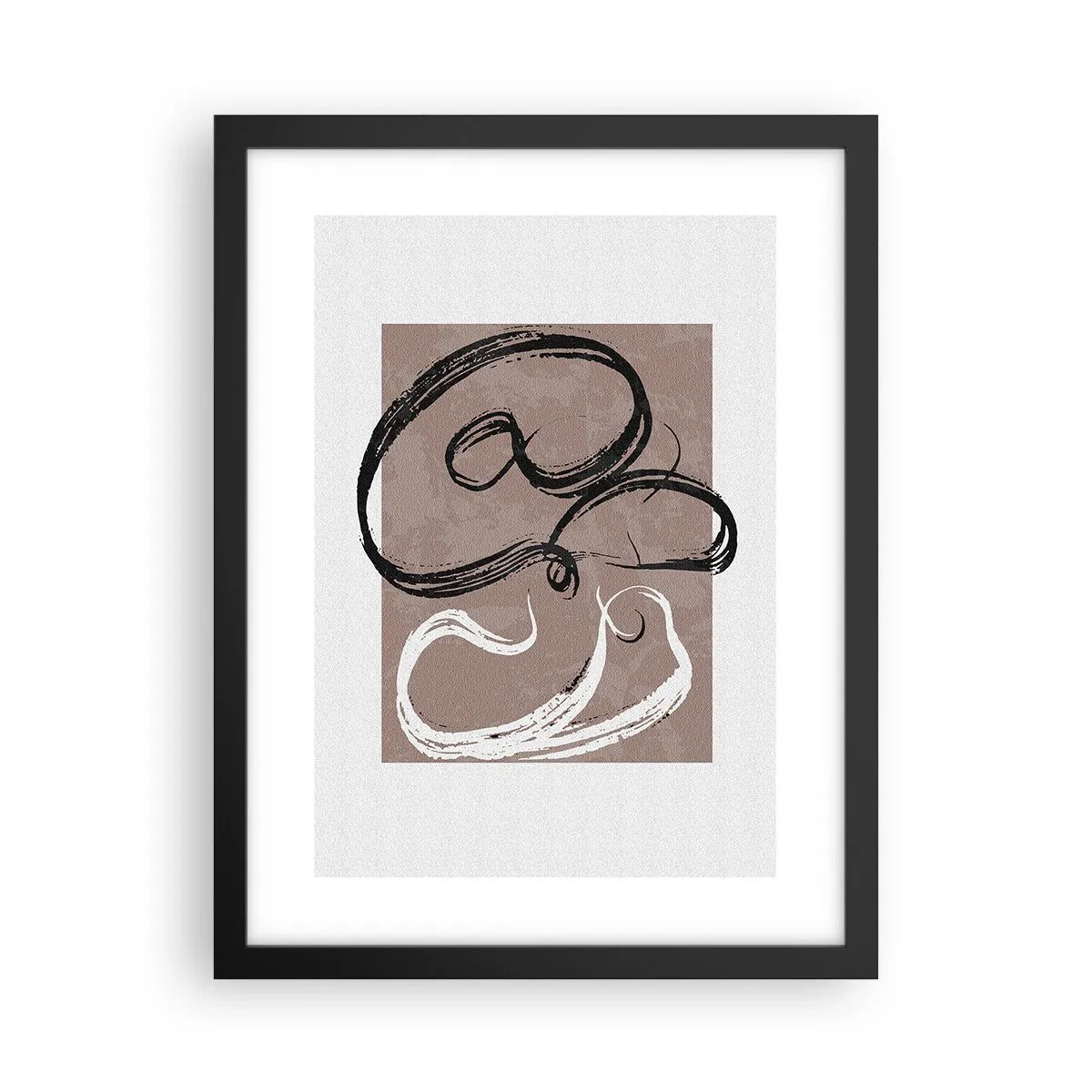 Poster în ramă neagră - Compoziția - căutarea plenitudinii - 30x40 cm