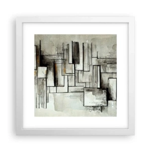 Poster în ramă albă - Puterea simplității - 30x30 cm