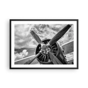 Poster în ramă neagră - Cuceritorul cerului - 70x50 cm