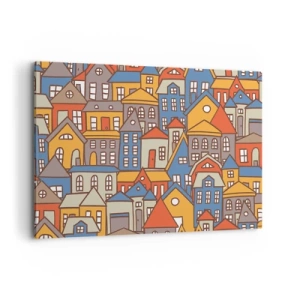 Tablou pe pânză - În spatele casei - 120x80 cm