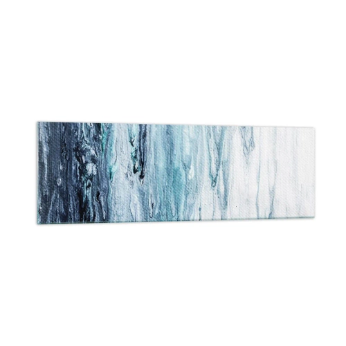 Tablou pe sticlă - Țurțuri de albastru - 160x50 cm